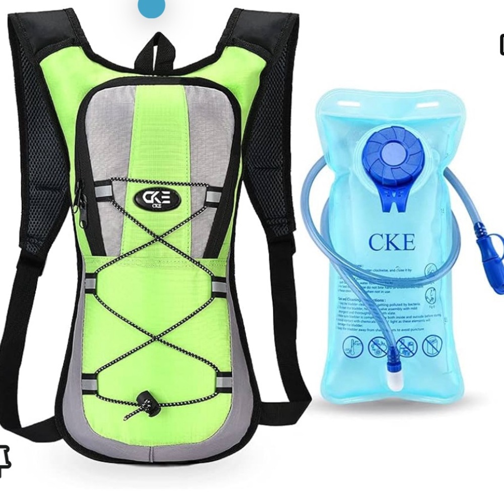 New CKE Hydration Water‎ Backpack Green